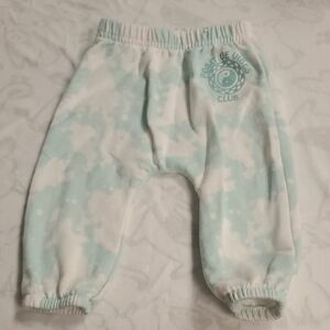 🐻 Garanimals Green and White Joggers with Elastic Waistband